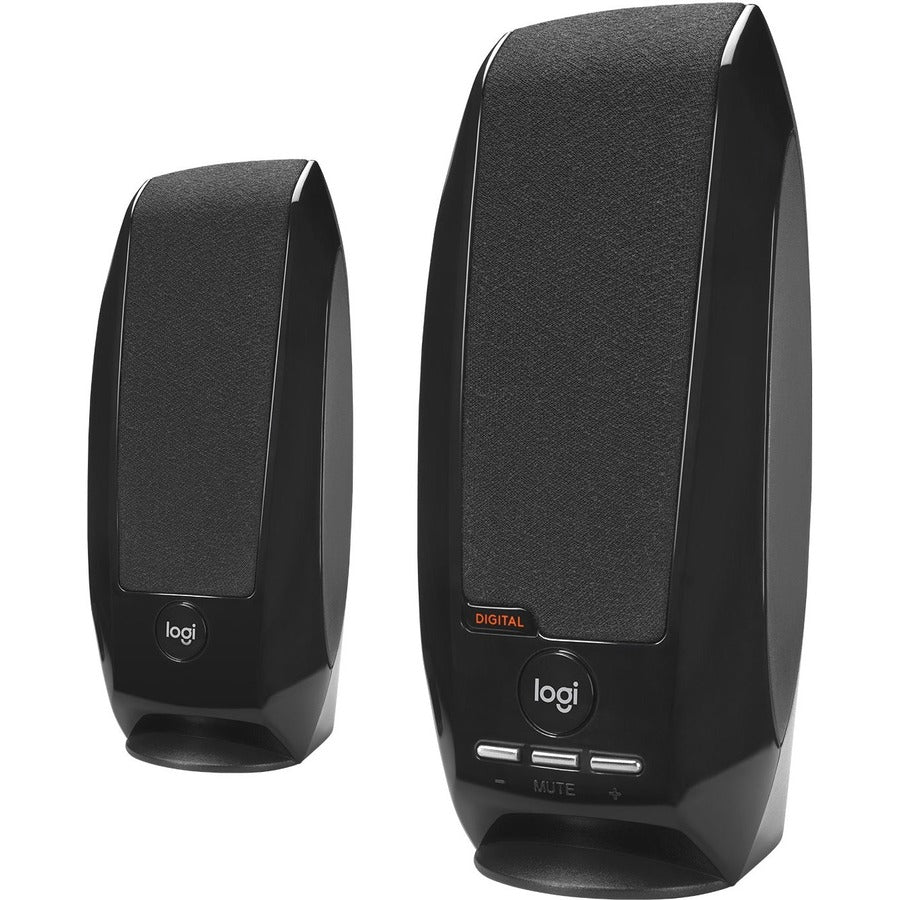 Logitech S-150 2.0 Speaker System - 1.20 W RMS - Black Logitech S-150 2.0 Speaker System - 1.20 W RMS - Black